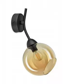 Настенный светильник Kiki Design Bergen I цвет schwarz/gold/honig/durchscheinend