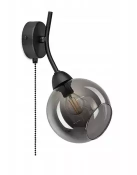 Настенный светильник Kiki Design Bergen I mit Kettenschalter, черный