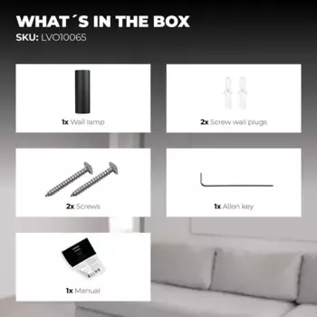 Настенный светильник Ledvion, черный