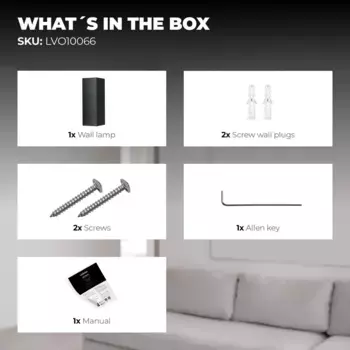 Настенный светильник Ledvion, черный