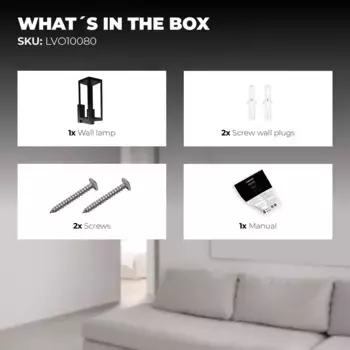 Настенный светильник Ledvion, черный