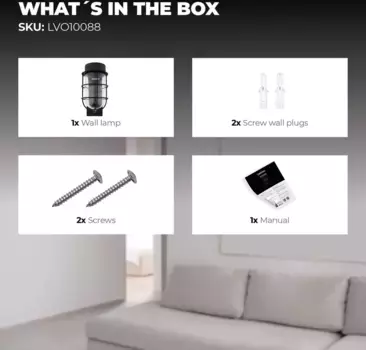 Настенный светильник Ledvion, черный