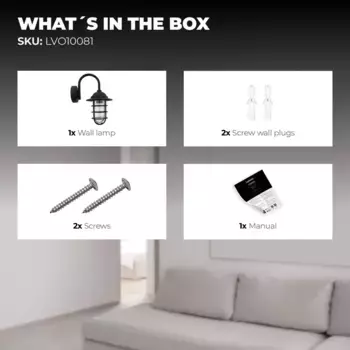 Настенный светильник Ledvion, черный