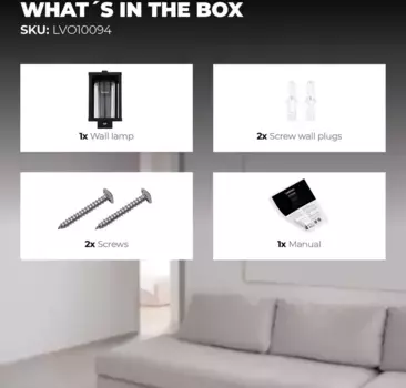 Настенный светильник Ledvion, черный