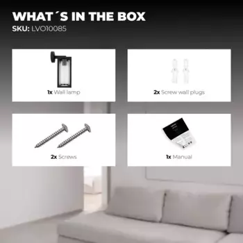 Настенный светильник Ledvion, черный