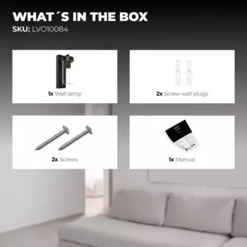 Настенный светильник Ledvion, черный