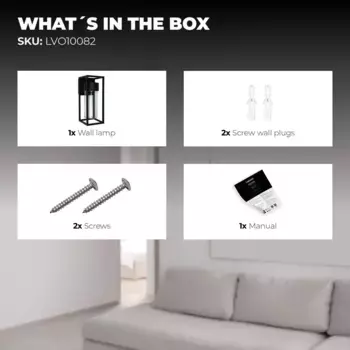 Настенный светильник Ledvion, черный