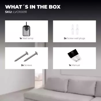 Настенный светильник Ledvion, черный