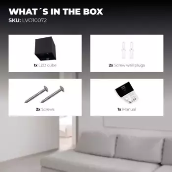 Настенный светильник Ledvion, черный