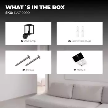 Настенный светильник Ledvion, черный