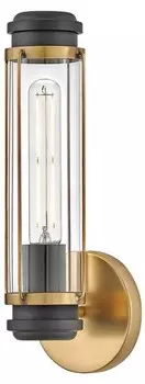 Настенный светильник Licht-Erlebnisse BETHANY цвет messing antik/klar/transparent/schwarz