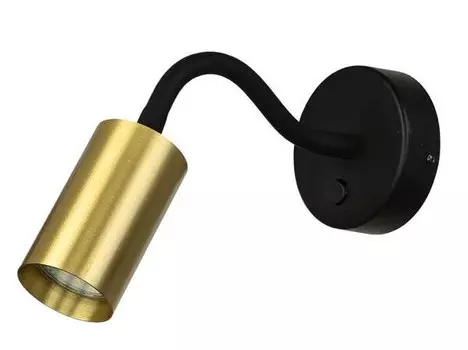 Настенный светильник Licht-Erlebnisse EYE цвет schwarz/messing