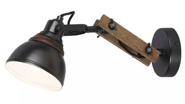 Настенный светильник Licht-Erlebnisse GAMALIEL цвет buche/anthrazit