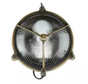 Настенный светильник Licht-Erlebnisse KARPAHTOS цвет messing antik/klar/transparent