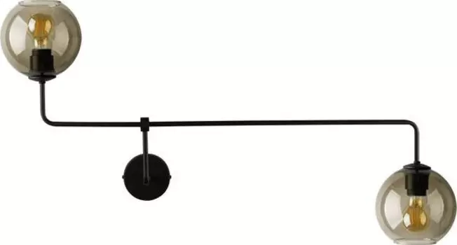 Настенный светильник Licht-Erlebnisse MONACO цвет schwarz/rauchschwarz