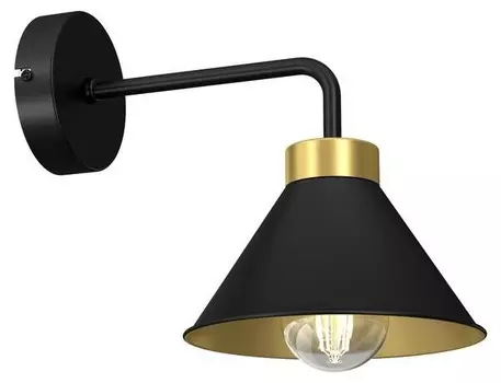 Настенный светильник Licht-Erlebnisse RIAN, черный/золотой