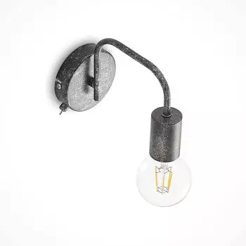 Настенный светильник Lindby для интерьера "Эривана" коричневого цвета из металла