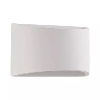 Настенный светильник Lindby для интерьера 'Heiko' белого цвета из гипса/глины, белый