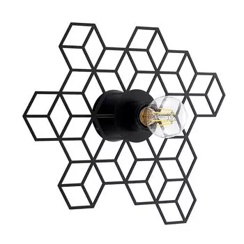 Настенный светильник Lucande 'Alexaru' черного цвета из металла, черный