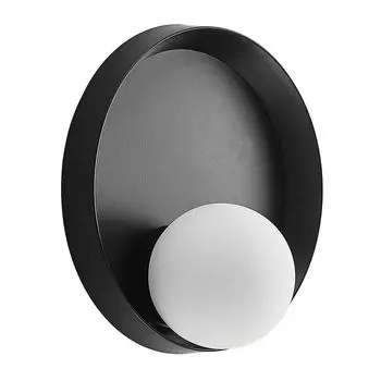 Настенный светильник Lucande 'Andelina' черного цвета из металла