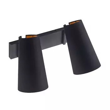 Настенный светильник Lucande 'Kemoni' черного цвета из металла