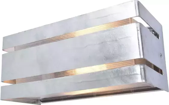 Настенный светильник LUTEC для наружного освещения "VIDAR", лампа E27 | Лампочки можно менять, гарантия на качество изготовления 15 лет Высота: 11 см, цвет verzinkt