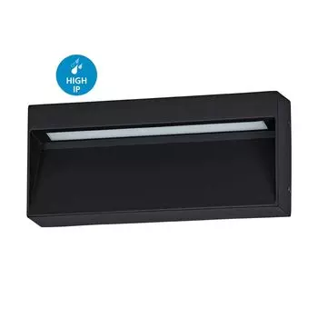 Настенный светильник MARUGGIO алюминий черный LED 1X4.8W 3000/4000/5000/6500K IP65 Д:20см В:9см EGLO