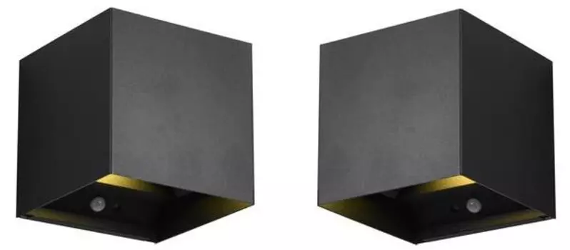 Настенный светильник MeineWunschleuchte Noona 2 шт, черный