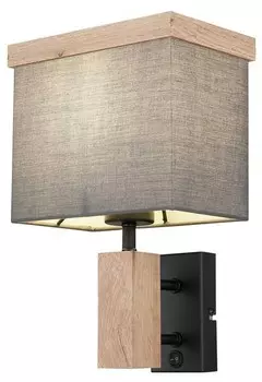 Настенный светильник MeineWunschleuchte Rava цвет anthrazit/holz