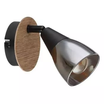Настенный светильник, металл, дымчатый, подвижное пятно, H 13 см Globo Lighting, коричневый
