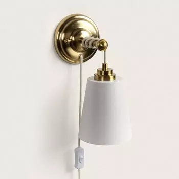 Настенный светильник металлический Majestic White LEDKIA, белый