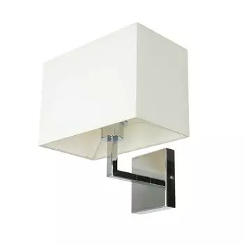 Настенный светильник Modern HOTEL из хромированной стали, тканевый абажур E27, уютный настенный светильник для гостиной, прихожей Licht-Erlebnisse