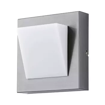 Настенный светильник на улицу Eglo, 20x20x9,5 см, цвета белый/нержавеющая сталь