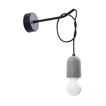 Настенный светильник NESO 1xE27 15Вт ПВХ, бетон 50х22х8см Sollux Lighting, мультиколор