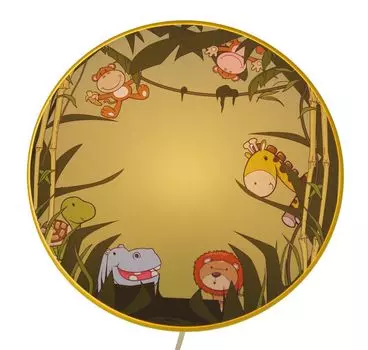 Настенный светильник Niermann Leuchten «Дикие животные» — размеры: 25 см х 25 см х 8 см — цвет: желтый, многоцветный; 40686 Niermann Standby