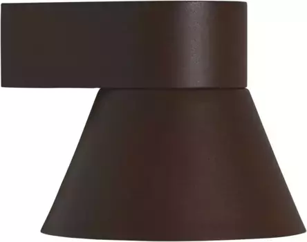 Настенный светильник Nordlux для наружного освещения "Kyklop Cone", 1 лампочка, лампа GU10 | без лампочек 15,6 см, Высота: 22,2 см, цвет Rost