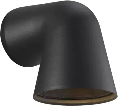 Настенный светильник Nordlux для наружного освещения "Front Single", 1 лампочка, GU10 | без лампочек 11,8 см, Высота: 15 см, черный