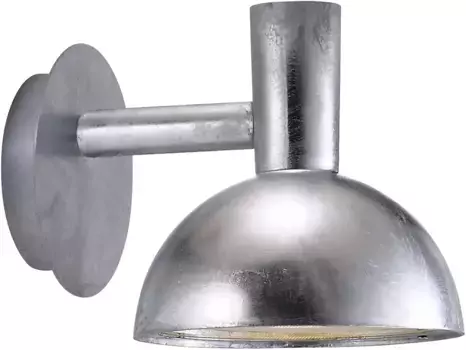 Настенный светильник Nordlux для наружного освещения "Arki Outdoor", 1 лампочка, лампа E27 | без лампочек 20 см, Высота: 20 см, цвет silberfarben