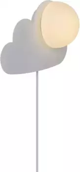 Настенный светильник Nordlux "Skyku Cloud", 1 лампочка, лампочка E14 | без лампочек 16 см, Высота: 23,8 см, белый