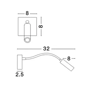 Настенный светильник Nova Luce, белый