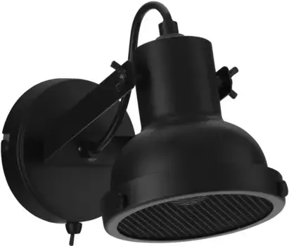 Настенный светильник Nova Luce "RUVI", 1 лампочка, лампа E14 | без лампочек, без освещения 12,00 см, Высота: 12 см, черный