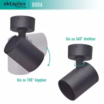 Настенный светильник Oktaplex, черный