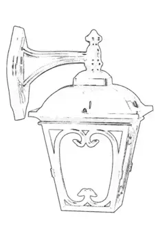 Настенный светильник Opviq, черный