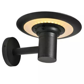 Настенный светильник Outsunny, 23,5x22x25 см, черный