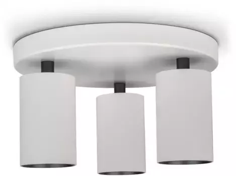 Настенный светильник Paco Home "TIMO SQ", 3 лампочки, лампа GU10 | без лампочек 5,7 см, Высота: 12,7 см, белый/черный