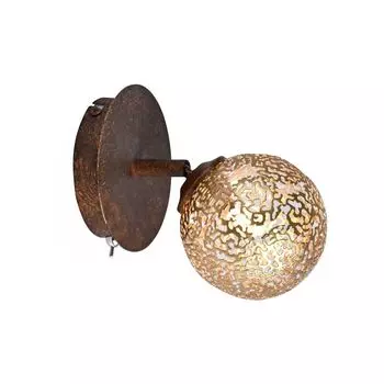 Настенный светильник Paul Neuhaus Greta из железа цвета ржавчины 1xG9, коричневый