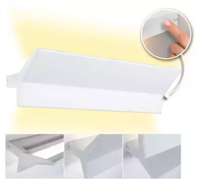 Настенный светильник Paulmann "Stine", 1 лампочка Высота: 17,1 см, белый