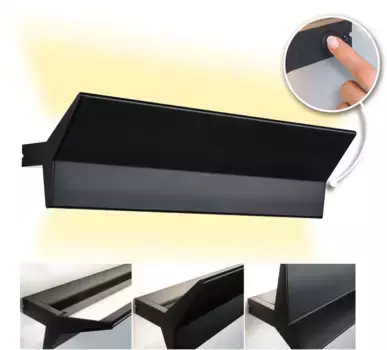 Настенный светильник Paulmann "Stine", 1 лампочка Высота: 17,1 см, черный