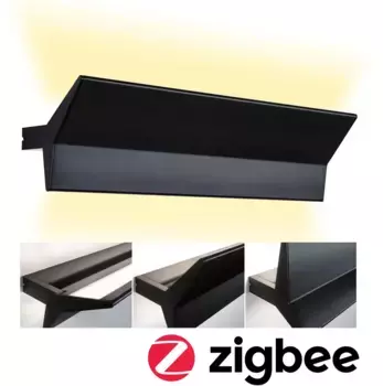 Настенный светильник Paulmann "Stine", 1 лампочка Высота: 17,1 см, черный