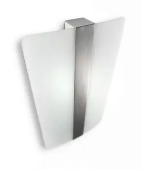 Настенный светильник Philips Ecomoods с 2 лампочками. Квадрат из матового алюминия со стеклом, белый